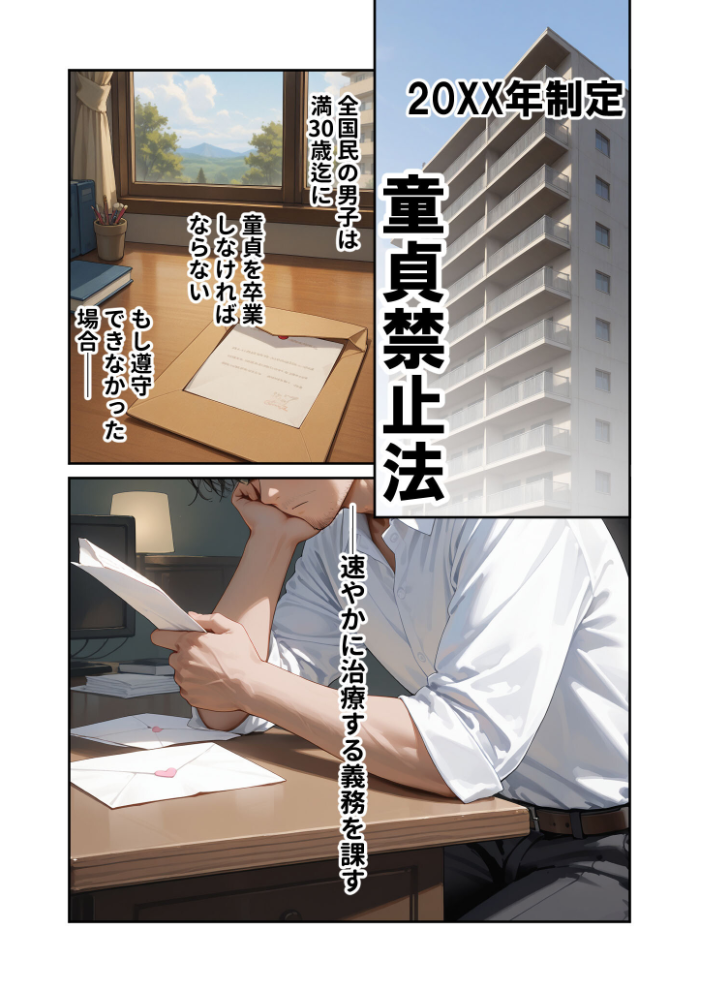 【エロ漫画】 童貞撲滅!セックス・クリニック 〜白衣の天使に痴療された僕の童貞〜 モザイク版 ラビットフット サンプル画像
