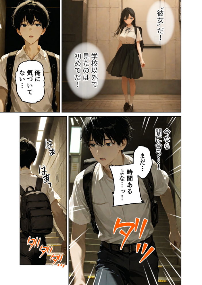 【エロ漫画】 月の女神は僕だけに微笑む 第3話 〜月影の落ちる海で寄り添う僕らの鼓動 モザイク版 ラビットフット サンプル画像