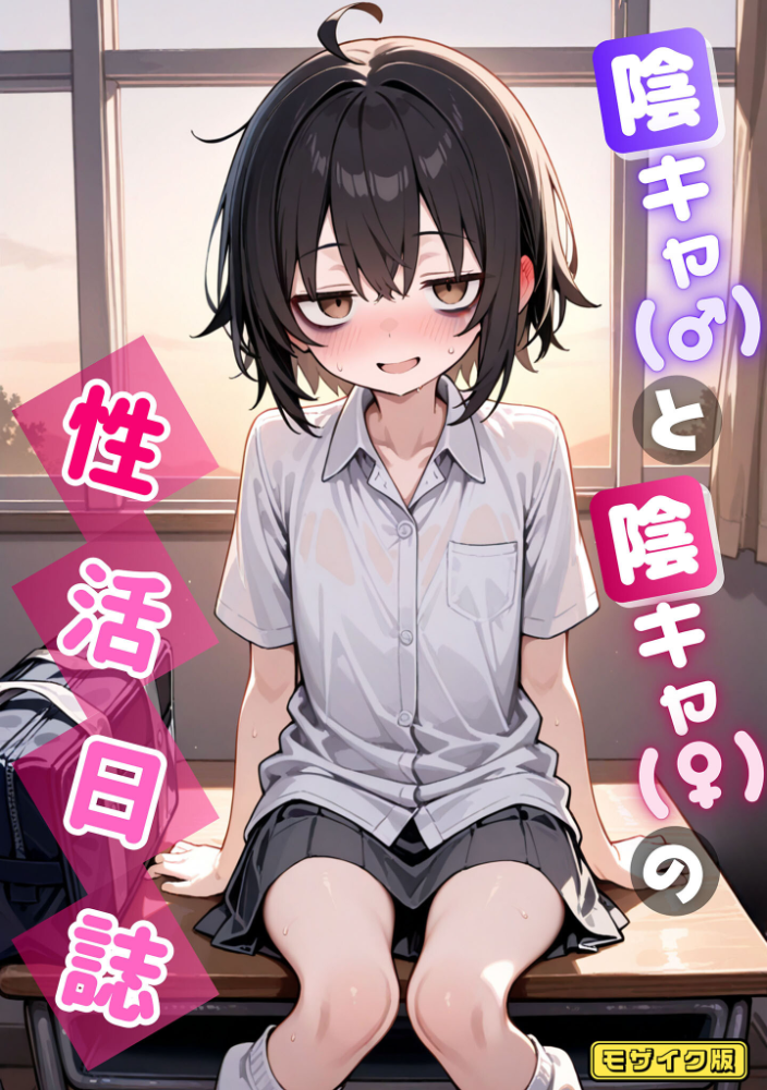 【エロ漫画】 陰キャ（♂）と陰キャ（♀）の性活日誌 モザイク版  永依藍LAB あいラビ サンプル画像