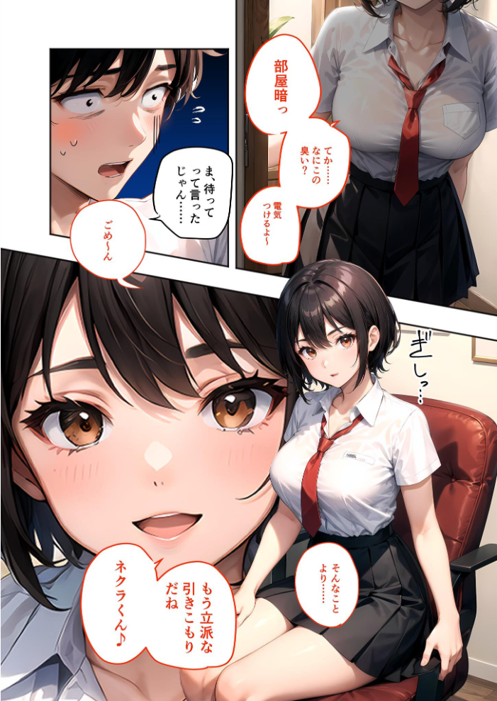【エロ漫画】 幼なじみの淫らな不登×治療 総集編 モザイク版 ラビットフット サンプル画像