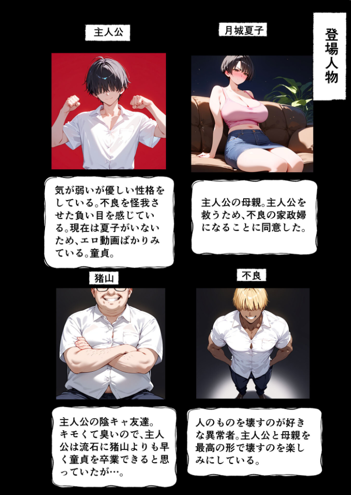 【エロ漫画】 女手ひとつでボクを育ててくれた自慢の母がボクを守るためにいじめっ子の女になる話2 モザイク版 バベル太郎 あいラビ サンプル画像