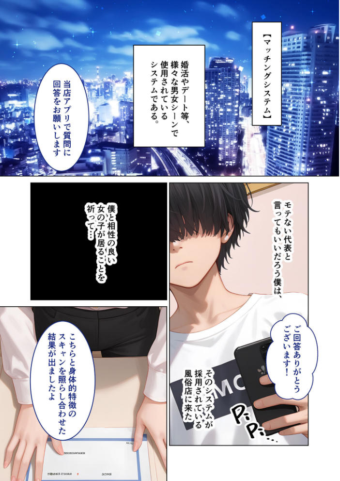【エロ漫画】 マッチング型純愛風俗店「レッドリンク」 リピート vol.1 〜ガチ恋してもいいですか〜 モザイク版  ラビットフット サンプル画像