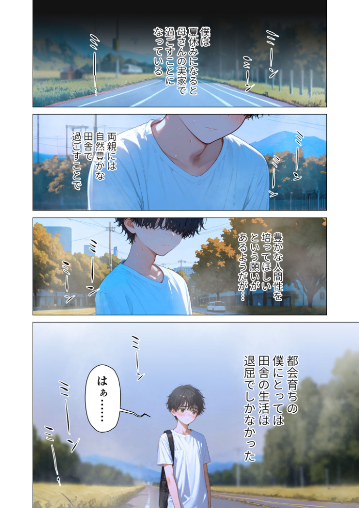 【エロ漫画】 夏祭りの日、好きだったお姉さんが知らないおじさんに生ハメされまくる話 モザイク版 ラビットフット サンプル画像