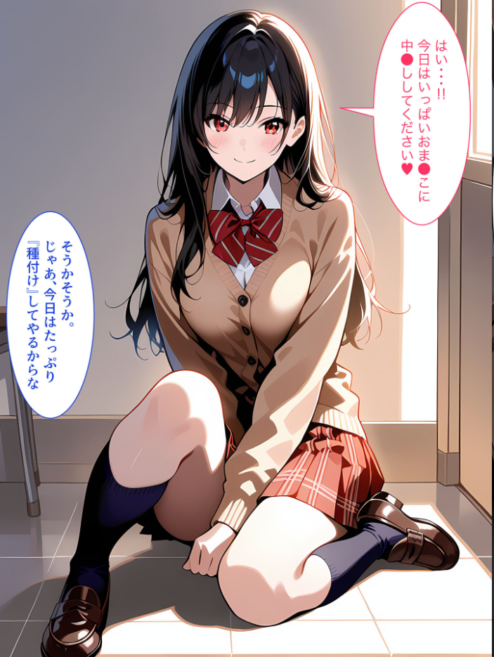 【エロ漫画】 ●●●●種付けミッション 男が消えた世界で女子●の種付け担当に励むことになった件 モザイク版  だろす本店 あいラビ サンプル画像