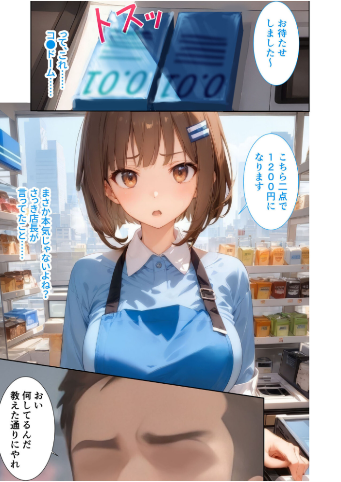 【エロ漫画】 当店限定！セックス￥0サービス 〜めちゃかわ店員さん達との好き放題えっち〜 モザイク版  ラビットフット サンプル画像