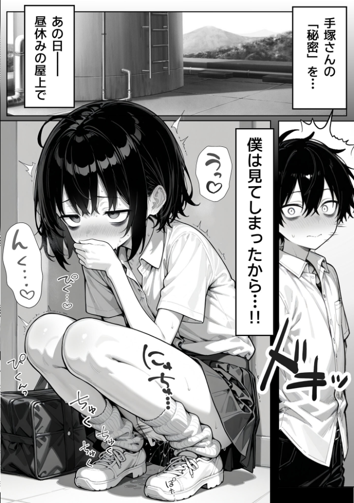 【エロ漫画】 陰キャ（♂）と陰キャ（♀）の性活日誌 モザイク版  永依藍LAB あいラビ サンプル画像