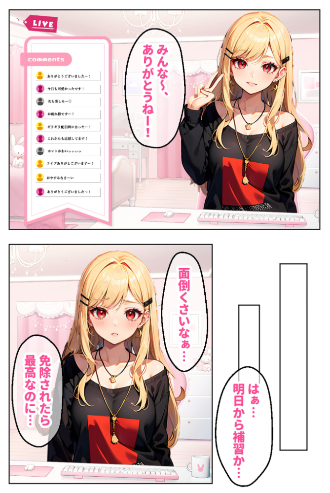 【エロ漫画】 【全2作収録】見た目ギャル、中身清楚が堕ちるまで1＆2 〜金髪オトメの淫行記録〜 モザイク版  官能マンガ あいラビ サンプル画像