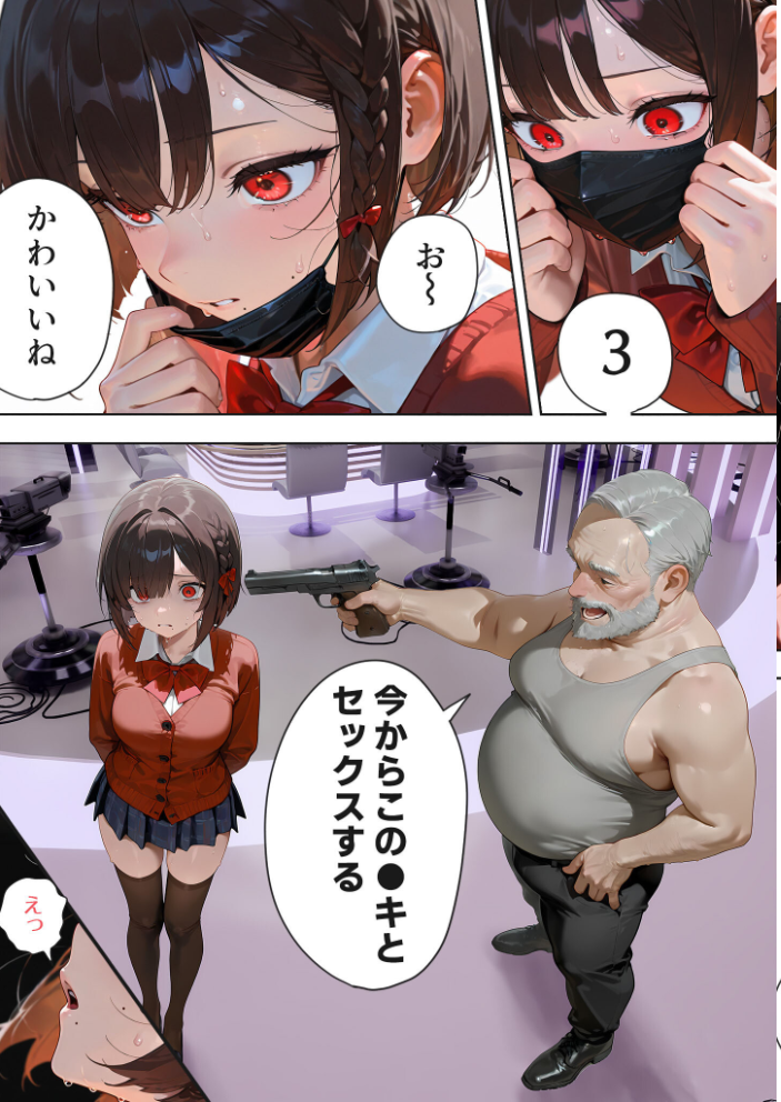 【エロ漫画】 LIVEを止めるな! 〜画面の奥で●される幼馴染〜 モザイク版 愛・筋肉博 あいラビ サンプル画像