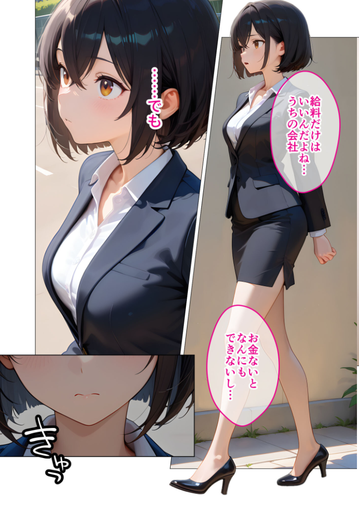 【エロ漫画】 当店限定！セックス￥0サービス 〜新人営業さんの崖っぷちえっち〜 モザイク版  ラビットフット サンプル画像