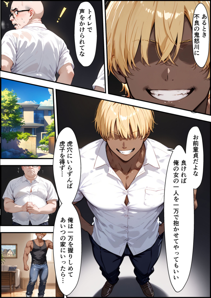 【エロ漫画】 女手ひとつでボクを育ててくれた自慢の母がボクを守るためにいじめっ子の女になる話2 モザイク版 バベル太郎 あいラビ サンプル画像