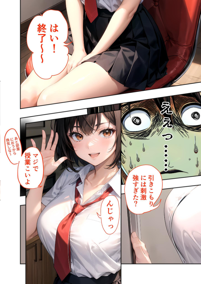 【エロ漫画】 幼なじみの淫らな不登×治療 総集編 モザイク版 ラビットフット サンプル画像
