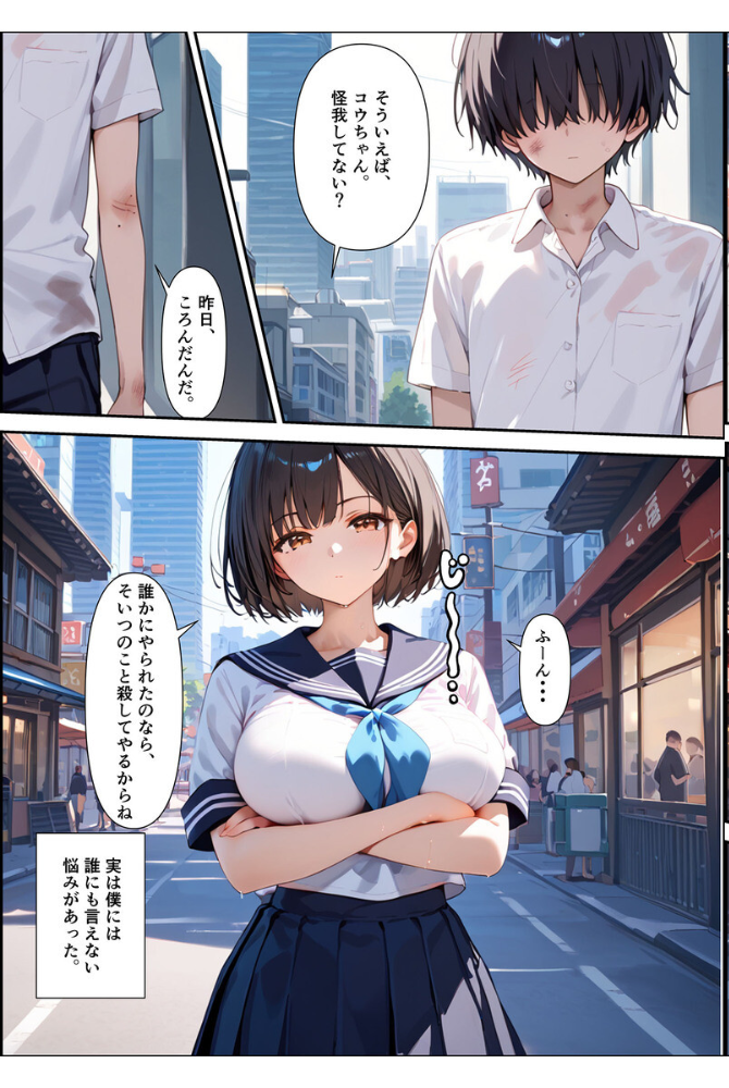 【エロ漫画】 【全2作収録】ボクを守るために不良の性●●になっても絶対に堕ちないカノジョ モザイク版 バベル太郎 ラビットフット サンプル画像