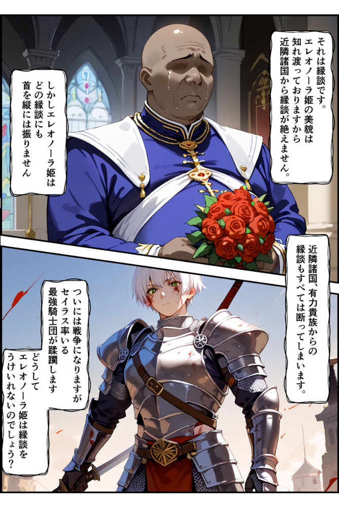 【エロ漫画】 【全2作収録】エルドリア王国物語 総集編 〜お姫様と騎士団長が発情メス穴玩具に堕ちる話〜 モザイク版 バベル太郎 ラビットフット サンプル画像