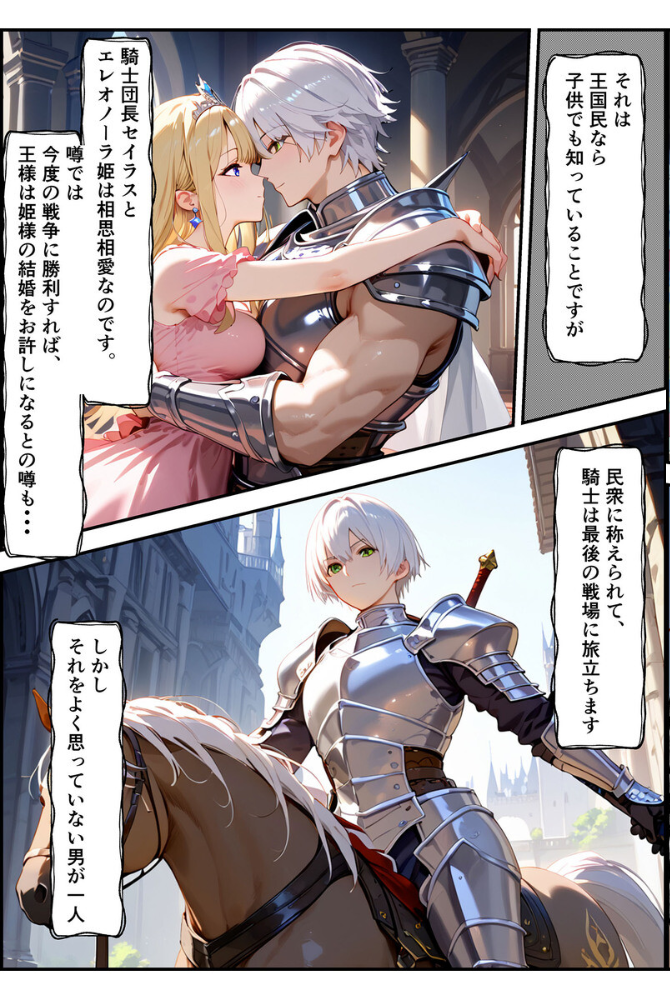 【エロ漫画】 【全2作収録】エルドリア王国物語 総集編 〜お姫様と騎士団長が発情メス穴玩具に堕ちる話〜 モザイク版 バベル太郎 ラビットフット サンプル画像
