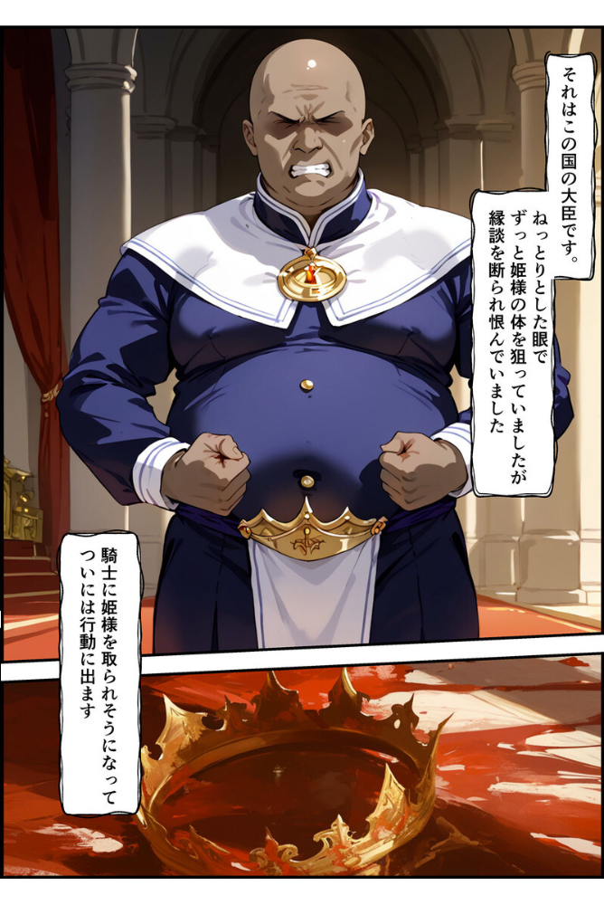 【エロ漫画】 【全2作収録】エルドリア王国物語 総集編 〜お姫様と騎士団長が発情メス穴玩具に堕ちる話〜 モザイク版 バベル太郎 ラビットフット サンプル画像