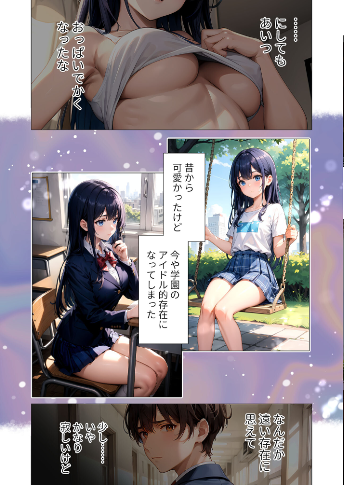 【エロ漫画】 クーデレ女友達のおあそびえっち 〜素直になれないAVごっこ〜 モザイク版 ラビットフット サンプル画像