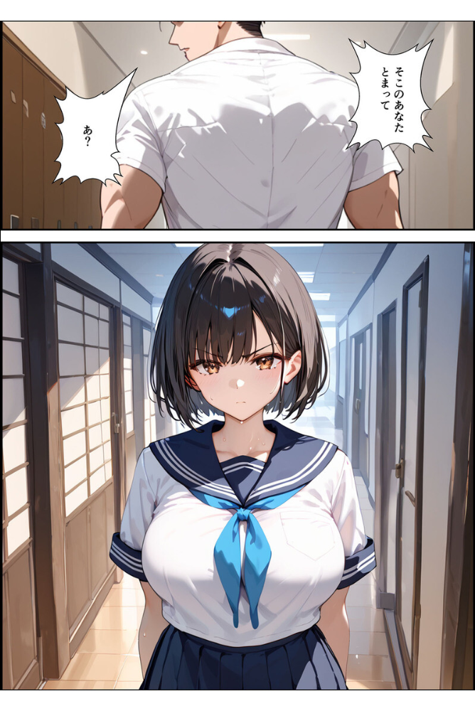 【エロ漫画】 【全2作収録】ボクを守るために不良の性●●になっても絶対に堕ちないカノジョ モザイク版 バベル太郎 ラビットフット サンプル画像