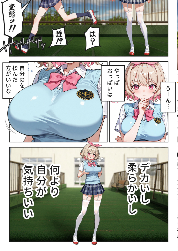 【エロ漫画】 キモおじ⇔●●入れ替わり【2】クラスの男子誰の●●●●孕●かな?モザイク版 愛・筋肉博 あいラビ サンプル画像