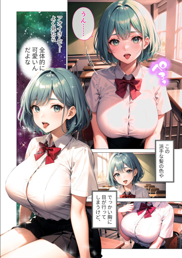 【エロ漫画】 【合冊版】巨乳な転××にヤリたい放題 モザイク版  ラビットフット サンプル画像