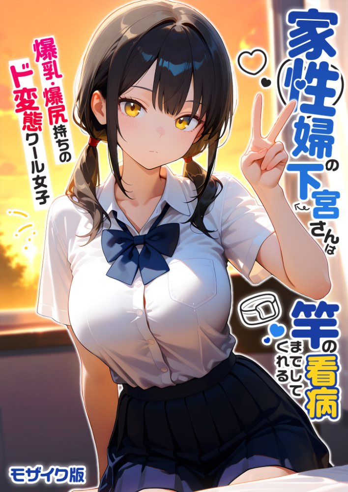 【エロ漫画】 家性婦の下宮さんは竿の看病までしてくれる 〜爆乳・爆尻持ちのド変態クール女子〜 モザイク版 ラビットフット サンプル画像