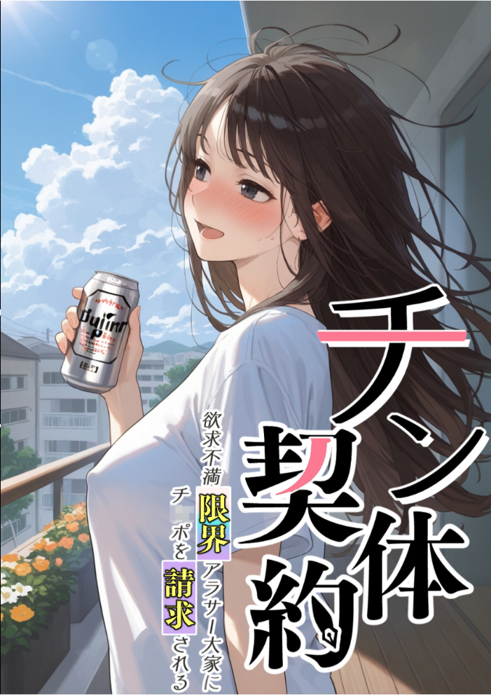 【エロ漫画】 チン体契約 欲求不満限界アラサー大家にチ●ポを請求される【単話】(2) モザイク版 潮吹きんぐ あいラビ サンプル画像
