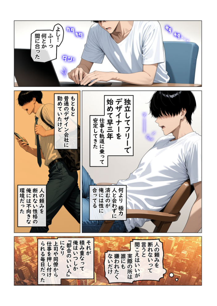 【エロ漫画】 欲求不満を隠し続けてきた未亡人女将と汗だくで求め合う温泉宿の夜1 モザイク版 ハレノヒ あいラビ サンプル画像