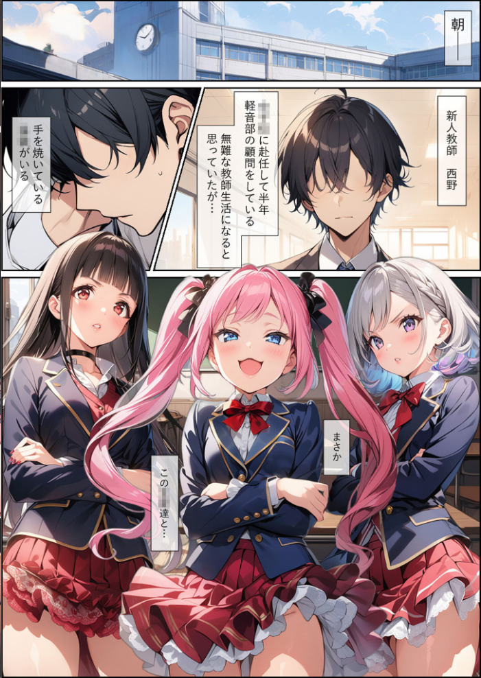 【エロ漫画】 ●●アプリでなまいき●●をわからせ性指導 Vol.1 モザイク版 しすたーずあい あいラビ サンプル画像