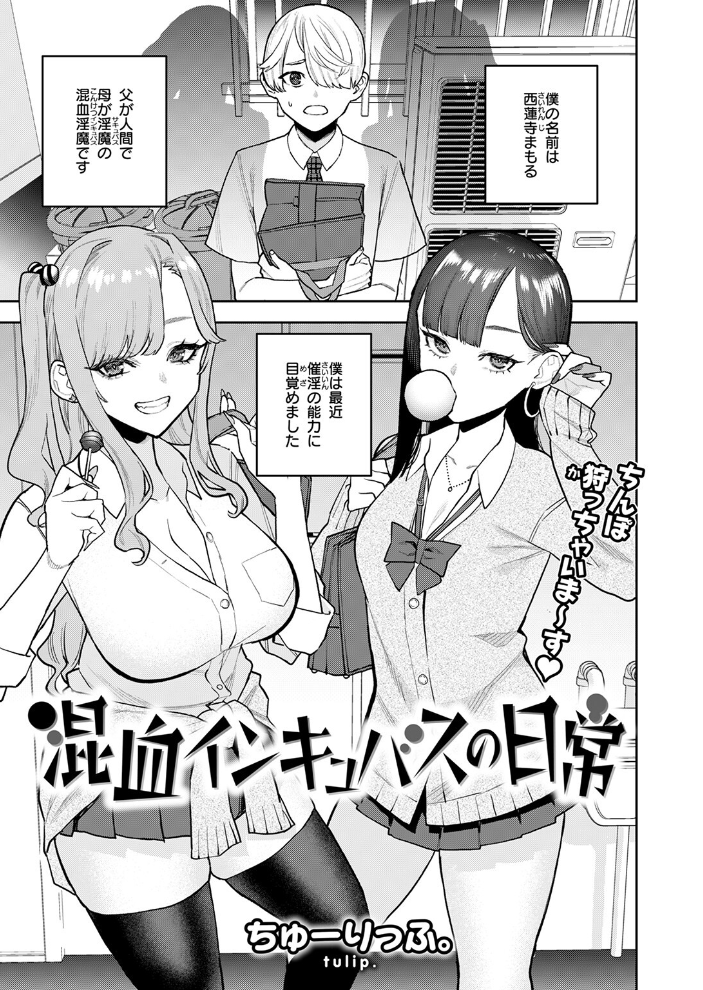 【エロ漫画】 混血インキュバスの日常 ちゅーりっふ。 サンプル画像