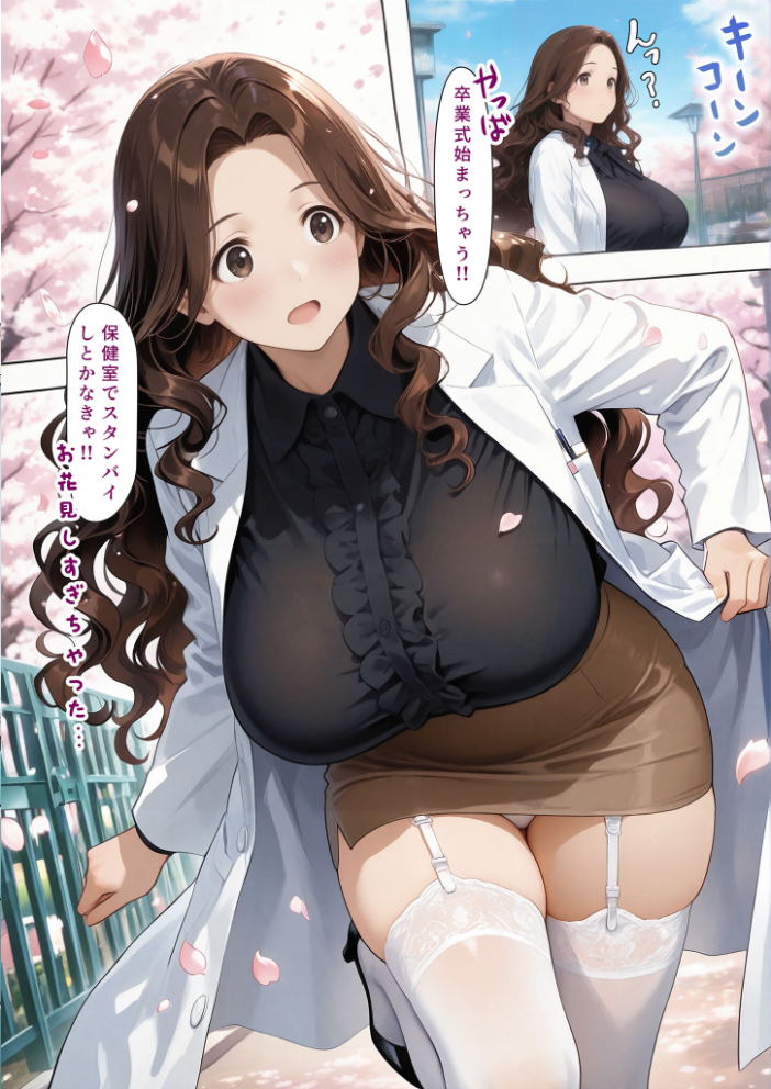 【エロ漫画】 授乳保健室【卒業編酔いどれセンチメンタルはちゃめちゃセックス】 モザイク版  にゃぷそでぃ あいラビ サンプル画像