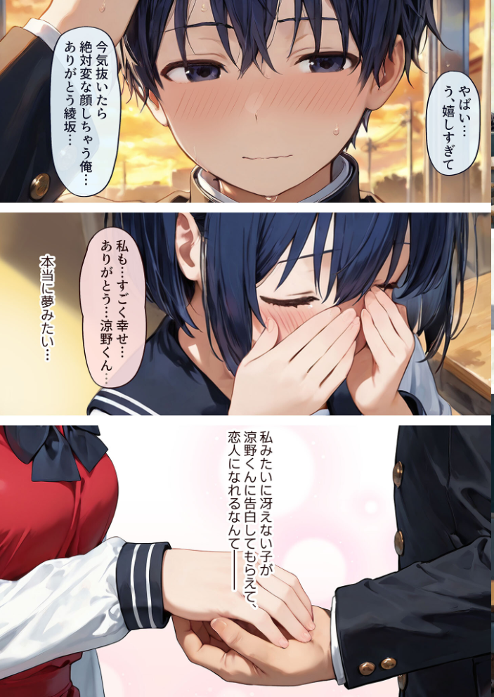 【エロ漫画】 はじめてカップル-引っ込み思案な巨乳女子、綾坂みころとあまあま初えっち- モザイク版 にゃんちぇると あいラビ サンプル画像