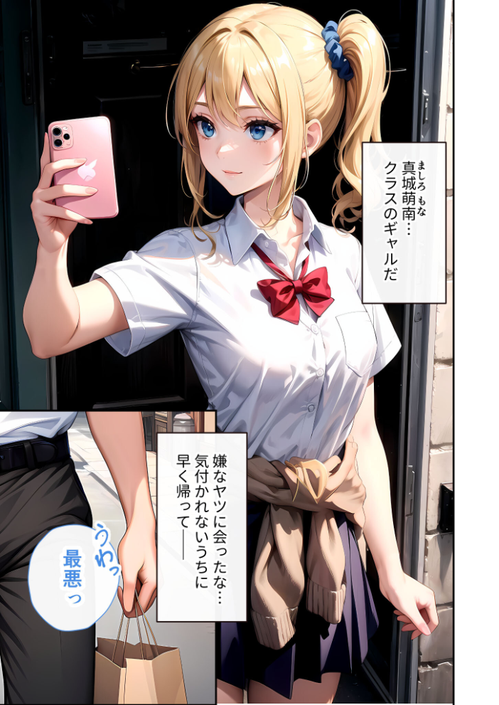 【エロ漫画】 陰キャの僕、透視の力を手に入れる。第十二話 〜パリピギャルへの淫らな制裁〜 モザイク版 ラビットフット サンプル画像