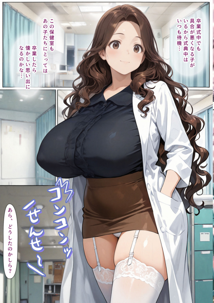 【エロ漫画】 授乳保健室【卒業編酔いどれセンチメンタルはちゃめちゃセックス】 モザイク版  にゃぷそでぃ あいラビ サンプル画像