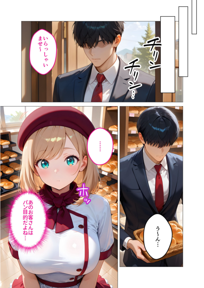 【エロ漫画】 当店限定!セックス¥0サービス 〜ひたむきパン屋さんの流されえっち〜 モザイク版 ラビットフット サンプル画像