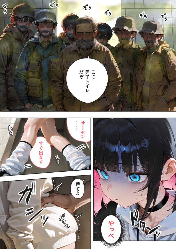 【エロ漫画】 エロ漫画家の過激でキケンな突撃取材 〜お前が便所になるんだよ!〜 モザイク版 愛・筋肉博 あいラビ サンプル画像