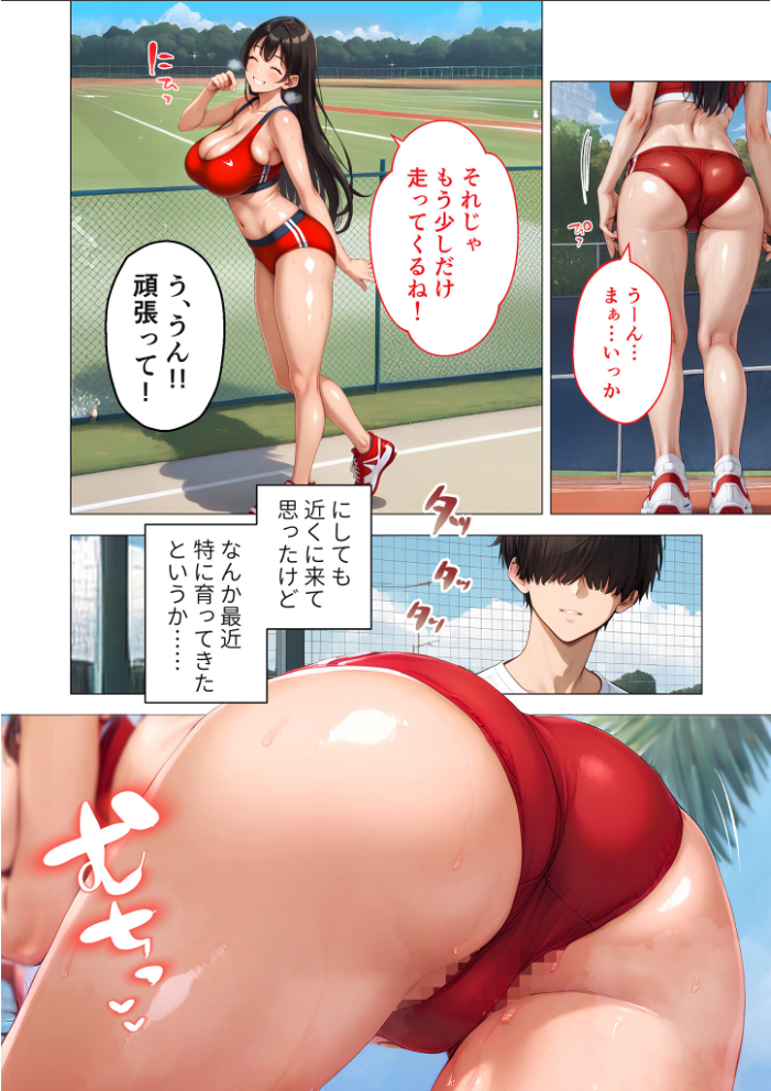 【エロ漫画】 陸上一筋だった先輩がコーチ専用のメスになるまで モザイク版 ラビットフット サンプル画像