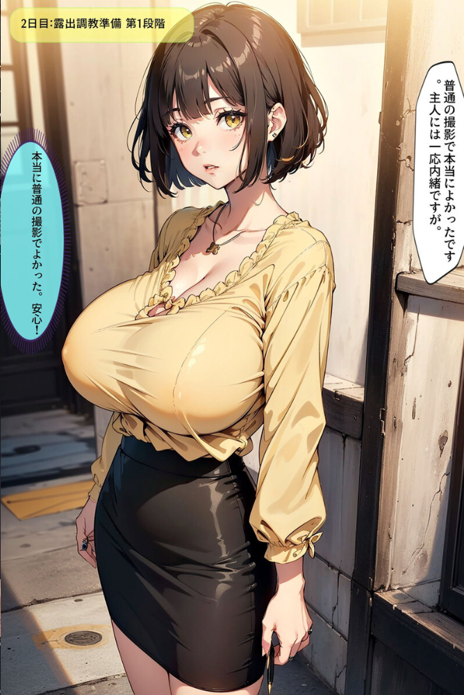 【エロ漫画】 【全5作収録】巨乳人妻の莉子が言いなりになるまで…総集編 – Until Riko， a big-breasted married woman， obeys. モザイク版  あらぶるま ラビットフット サンプル画像