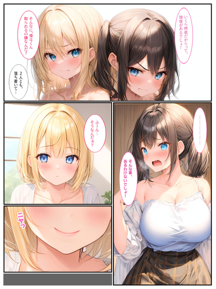【エロ漫画】 巨乳姉妹と家族になったら毎日セックスしています モザイク版 StudioSR あいラビ サンプル画像
