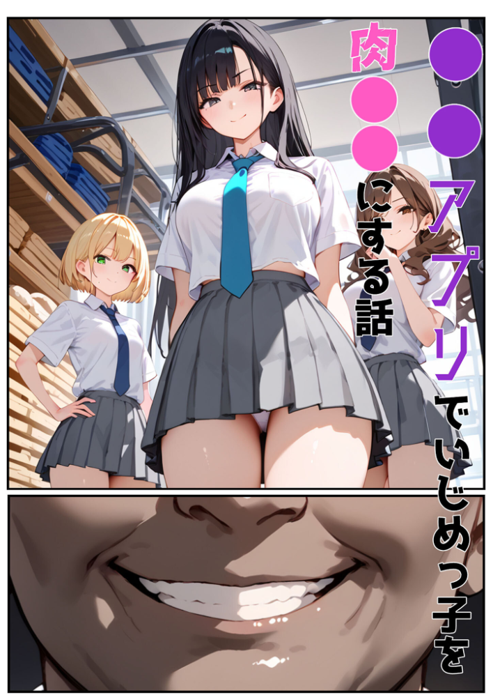 【エロ漫画】 ●●アプリでいじめっ子を肉●●にする話 バベル太郎 あいラビ サンプル画像