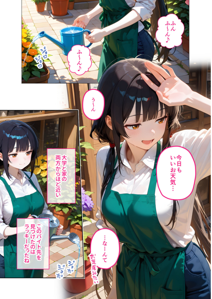 【エロ漫画】 当店限定!セックス¥0サービス 〜無気力花屋さんの言いなりえっち〜 モザイク版 ラビットフット サンプル画像