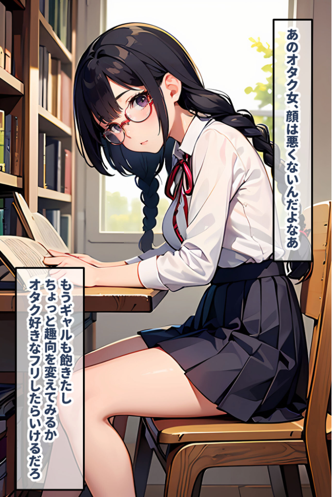 【エロ漫画】 地味なオタク娘を俺好みに●●してみた モザイク版 官能マンガ あいラビ サンプル画像