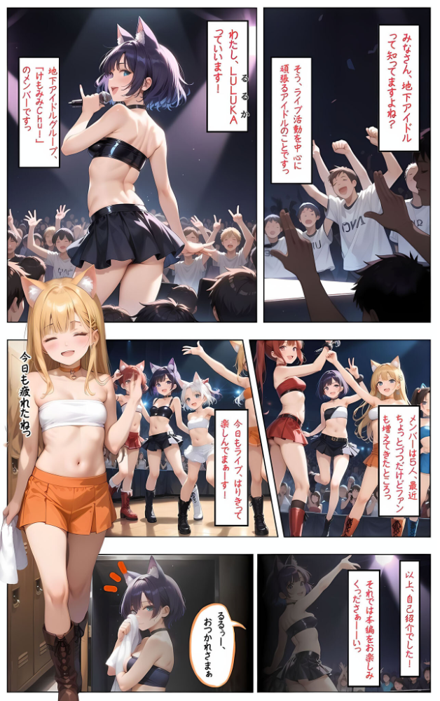 【エロ漫画】 姪っ子アイドルとボクの不適切【えちえち】すぎる関係  モザイク版  ポルチオ商事 あいラビ サンプル画像