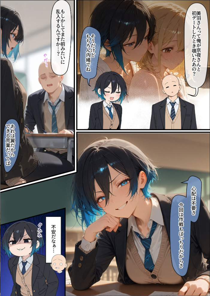 【エロ漫画】 女学園の王子様♀の百合ハーレムの竿係になった2 モザイク版  はらいでか あいラビ サンプル画像