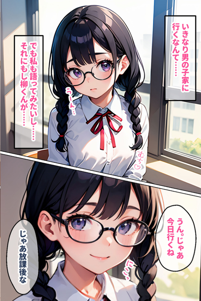 【エロ漫画】 地味なオタク娘を俺好みに●●してみた モザイク版 官能マンガ あいラビ サンプル画像