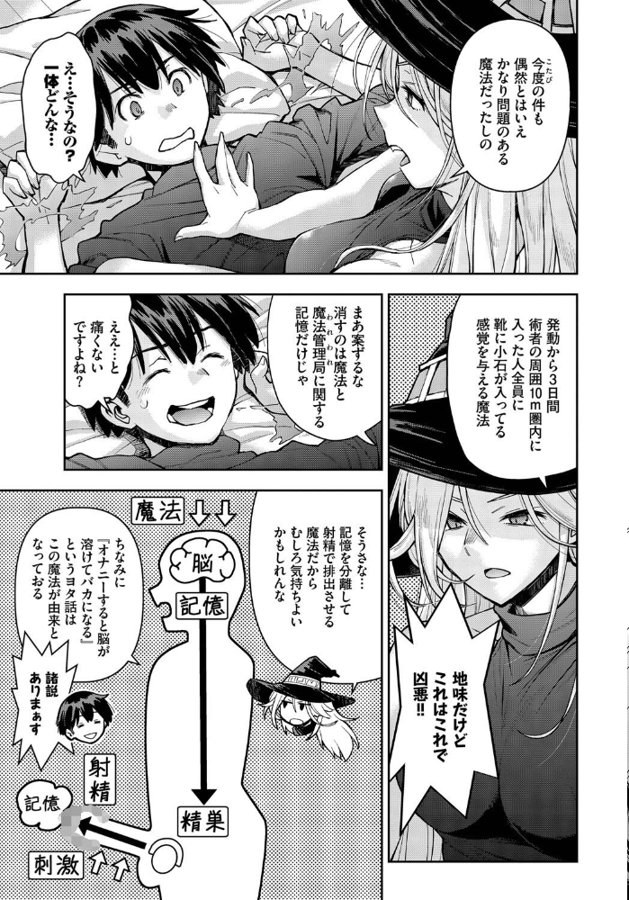 【エロ漫画】 魔女と魔法と記憶のゆくえ 嶺本八美 コミックバベル編集部 サンプル画像