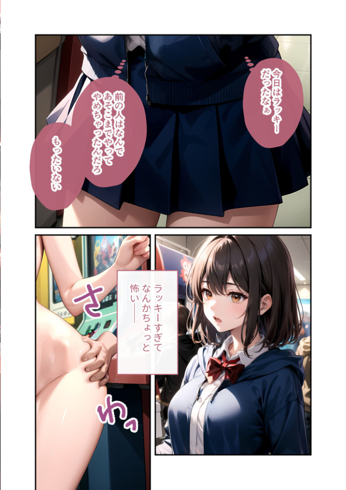 【エロ漫画】 陰キャの僕、透視の力を手に入れる。第十三話 〜ダウナー女子の報復潮吹きゲーム〜 モザイク版 ラビットフット サンプル画像