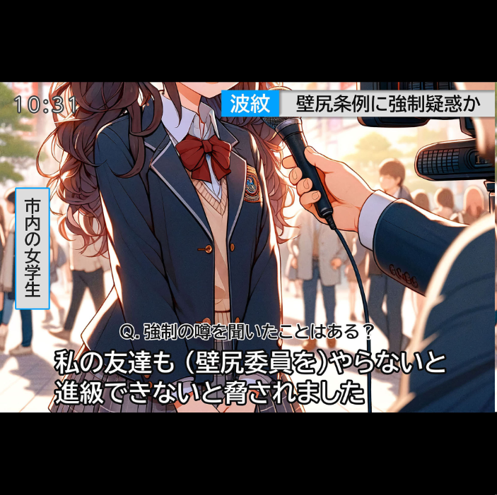 【エロ漫画】 壁尻委員のおしごと 〜条例改正で●●ドスケベオブジェ化〜  ラビットフット サンプル画像
