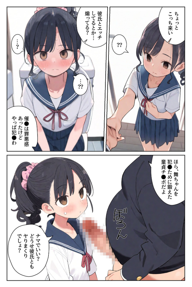 【エロ漫画】 片想いだった幼馴染を●●漬けにして寝取り●●●する。 モザイク版 湘南ヶ浜 あいラビ サンプル画像