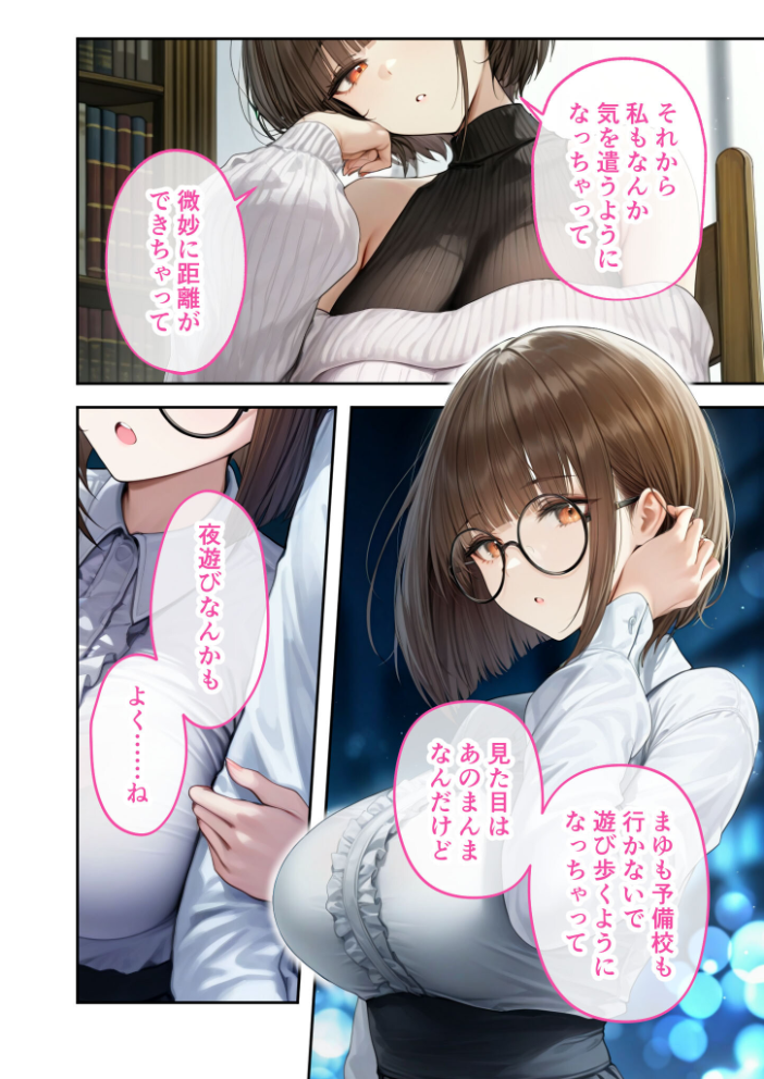 【エロ漫画】 僕のセフレは憧れの先輩そっくりな双子の妹さん（6）今日、いつもより激しいね……？ モザイク版  ラビットフット サンプル画像