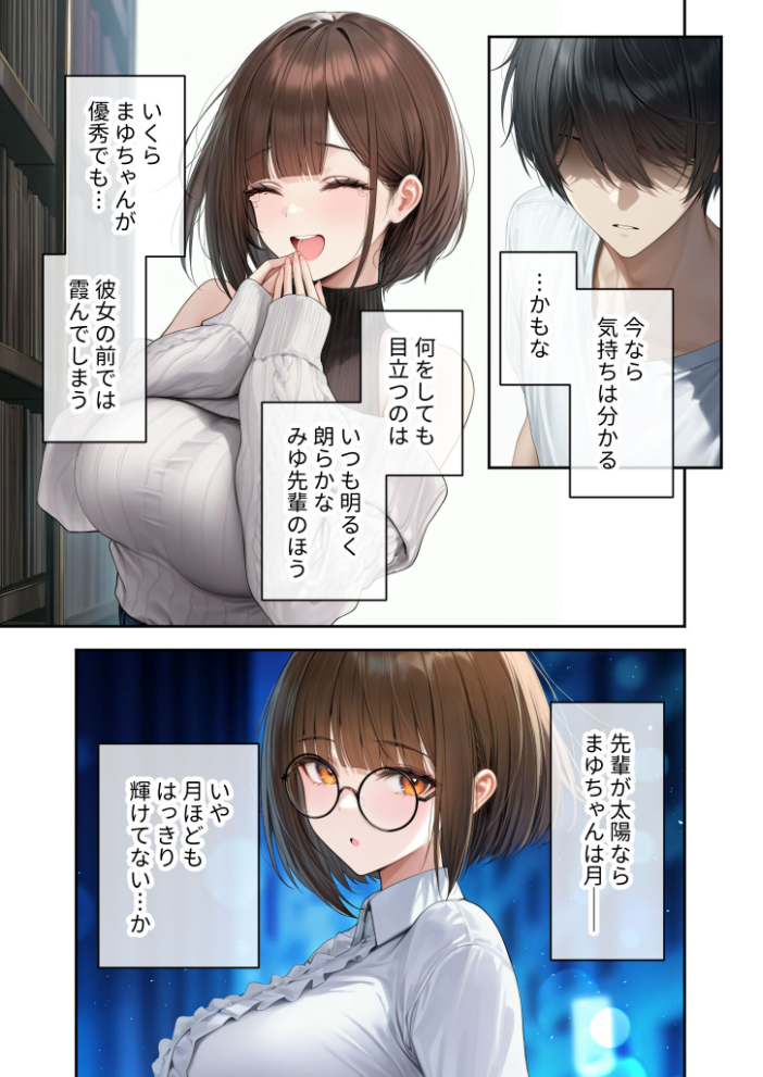 【エロ漫画】 僕のセフレは憧れの先輩そっくりな双子の妹さん（6）今日、いつもより激しいね……？ モザイク版  ラビットフット サンプル画像
