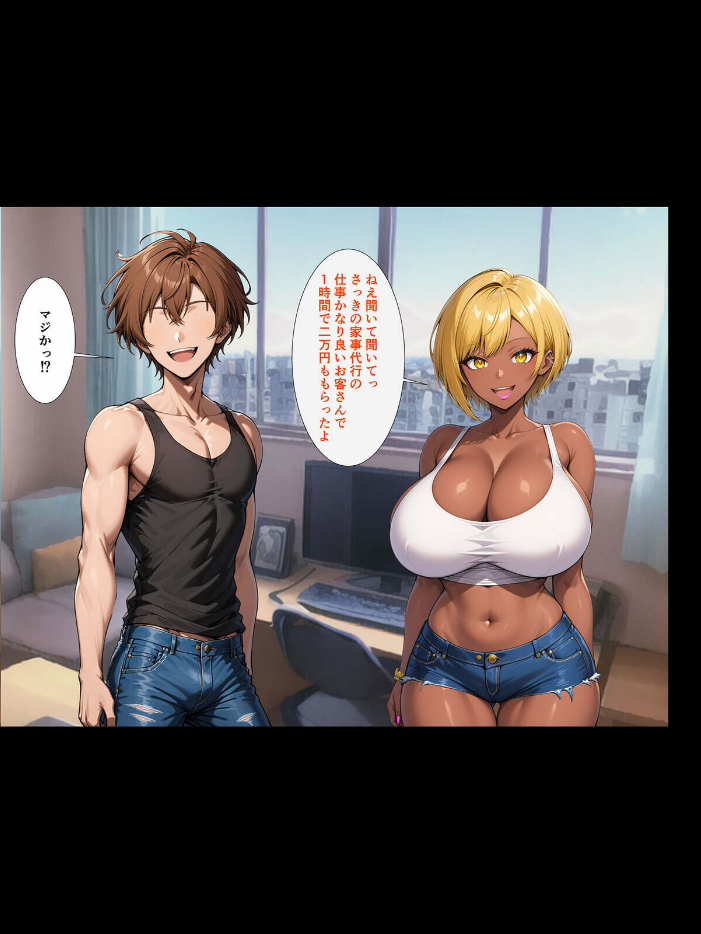 【エロ漫画】 【全4作収録】クズ男たちからギャル母娘を寝取って幸せにするお話 総集編 モザイク版 ハレノヒ ラビットフット サンプル画像